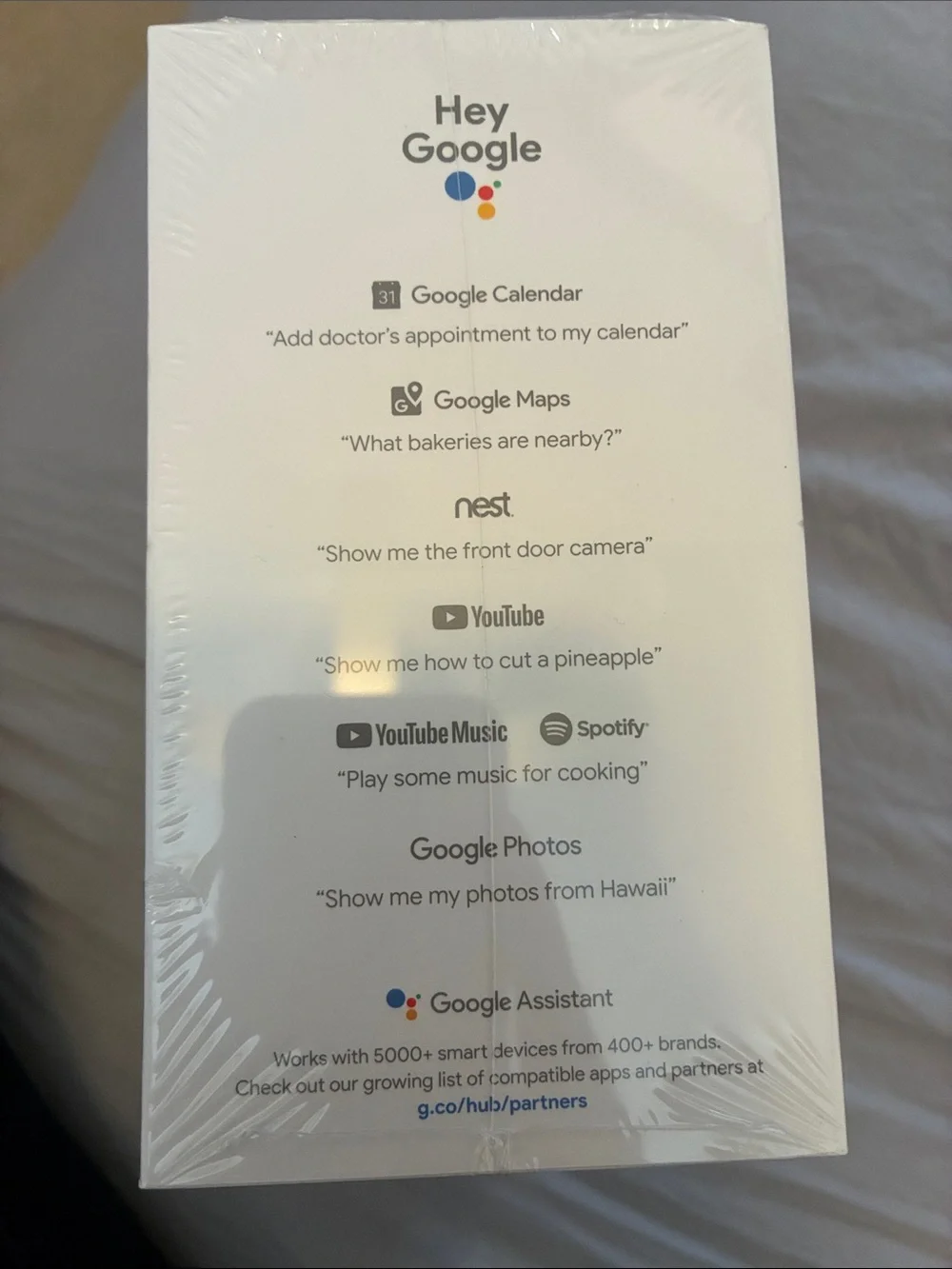 Google Home Hub Smart Display in Chalk and Charcoal